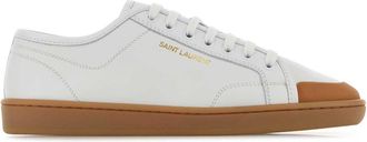 Saint Laurent White Leather Greenwich Sneakers