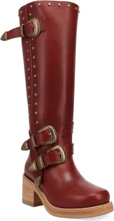 Dingo Fillmore Studded Knee High Boot in Merlot at Nordstrom, Size 6.5