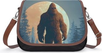Generic Bigfoot1 Moon Forests Fashion Womens Crossbody Bags Novelty Handbag Shoulder Bag Purse