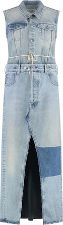 Maison Margiela Maxi Denim Jurk - Dames - Maxi kleedjes - Blauw - S - Denim - Kleedjes