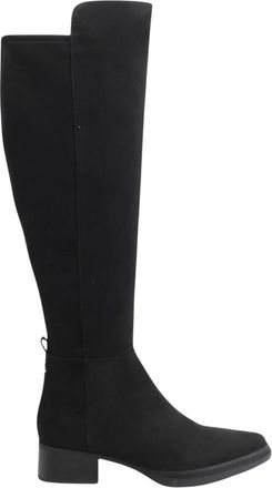 Michael Kors Lex Boot - Dames - Over de knie laarzen - Zwart - 38 EU - Leer - Schoenen
