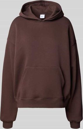 Gina Tricot Regular Fit Hoodie mit K&auml;nguru-Tasche Modell Iconic in Dunkelbraun, Gr&ouml;&szlig;e XL