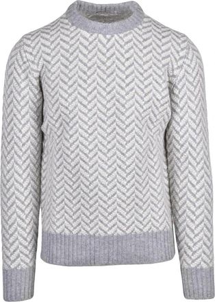 KANGRA Maglione Girocollo - Heren - Ronde hals truien - Grijs - L - Wol - Truien & Vesten