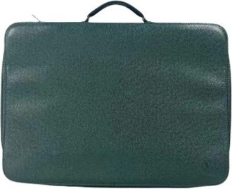 Louis Vuitton Pre-owned Briefcase Handbag - unisex - Vintage Tassen - Groen - ONE Size - Leer - Vintage