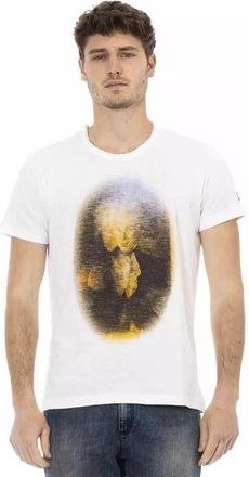 Trussardi Action Wit Katoen Heren T-Shirt - Heren - T-shirts - Wit - L - Katoen - Tops