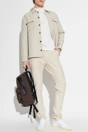 Eleventy Jacket With Pockets, Mens, Cream