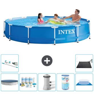 Intex Piscina Con Estructura Redonda - 366x76 Cm - 7-piezas S41580