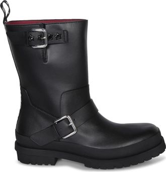 Stella McCartney Zwarte enkellaarsjes met sterdetails - Dames - Enkellaarsjes - Zwart - 36 EU - Leer - Schoenen