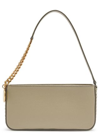 Stella McCartney Stella Mccartney Grained Faux Leather Shoulder bag - Taupe - One Size
