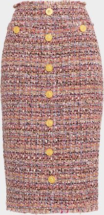 L'agence Tai Tweed Midi Skirt