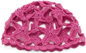 Mango Star Design Crochet Hat in Pink at Nordstrom