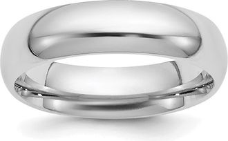 Diamond2Deal Platinum 5mm Comfort-Fit Wedding Band Ring