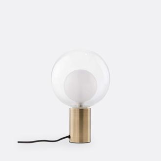 La Redoute Interieurs Messing lamp van metaal en glas, Arvin