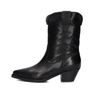 Notre-V Schoenen, Dames, Zwart, 38 EU, Leer, Cowboylaarzen