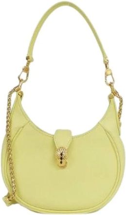 Bulgari Pre-owned Shoulder Bags, female, Yellow, Size: ONE SIZE Pre-owned Vintage Shoulder Bag