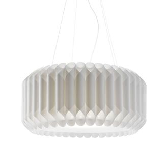 Linea Zero Suspensi&oacute;n 3 Luces Blanca En Metal Cromado Cm. 60x31h