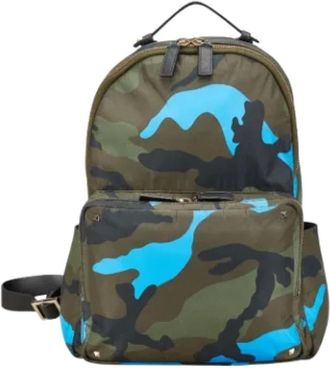 Valentino Pre-owned Backpacks, female, Green, Size: ONE SIZE Pre-owned Fabric backpacks