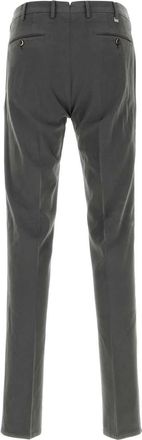 Pantaloni Torino Mens Grey Stretch Cotton Blend Pant Grigio Pantaloni Trousers