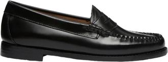 G.H. Bass & Co. Handgemaakte Leren Loafers - Dames - Loafers - Zwart - 40 1/2 EU - Leer - Schoenen