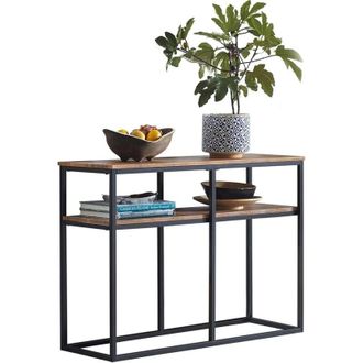 SoBuy Console Table Hall Table Living Room Table Sofa Table Side Table End Table with 2 Shelves,FSB42-Q - Sobuy