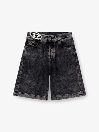 Diesel Bermuda DE-SIRE-SHORT- S2 in black denim - DIESEL - gender_Woman
