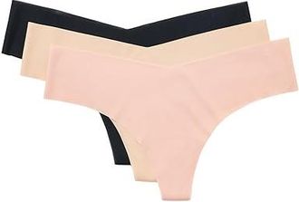 Commando 3PK BMR100 TNU BLH BLK Womens Underwear Pack, Elastane/Nylon