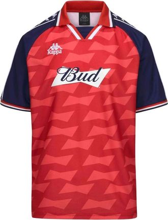 Kappa Mikail Retro Shirt - Heren - Polos - Rood - XL - Tops