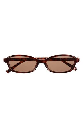 Le Specs Honey Pot 55mm Oval Sunglasses in Tortoise at Nordstrom