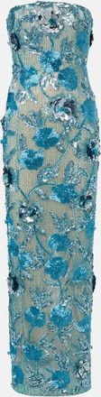 Rachel Gilbert Pierre embellished bustier gown