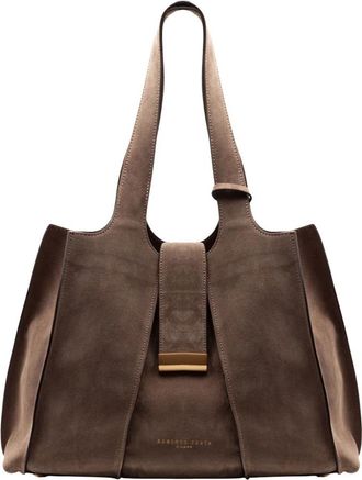 Roberto Festa Milano Eloise Shopper - Dames - Shoppers - Bruin - ONE Size - Leer - Tassen
