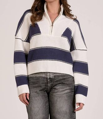Elan Sloane Sweater In Navy