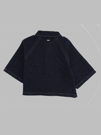 HUGO BOSS Denim with Wide Sleeves Jacket - Blue