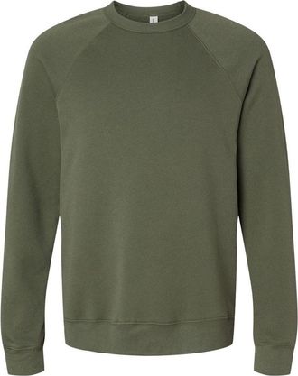 Bella + Canvas Sponge Fleece Raglan Crewneck Sweatshirt