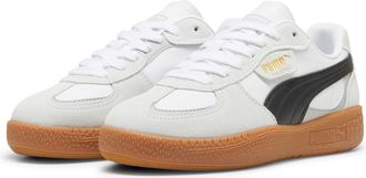 Puma Sneaker PUMA PALERMO MODA WNS, Damen, Gr. 40,5, weiss (puma wei&szlig;, puma schwarz), Leder, unifarben, Schuhe Sneaker