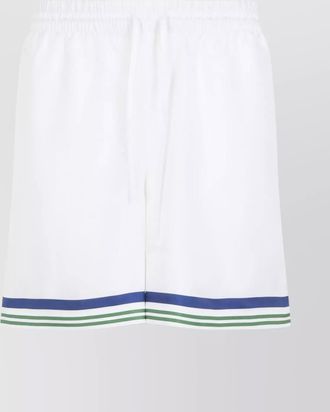 Casablanca waistband elastic graphic print side stripes pocket