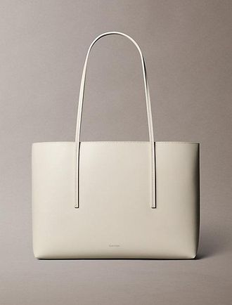 Calvin Klein Bolso Tote Con Bolsillo Con Logo En L&aacute;mina
