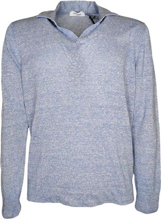 Gran Sasso Polo Model 57178/18670 - Heren - Polos - Blauw - L - Katoen - Tops