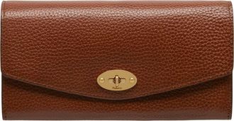 Mulberry Darley Leather Continental Wallet in Oak at Nordstrom