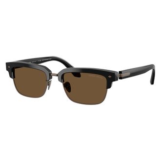 Giorgio Armani Sunglasses, unisex, Black, Size: 52 MM Ar8243 Rectangular Sunglasses
