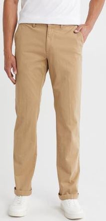 Vintage 1946 Flat Front Stretch Comfort Slim Leg Pants in British Tan at Nordstrom Rack, Size 35R