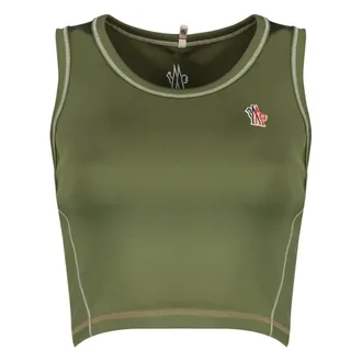 Moncler Sleeveless Tops - female - Moncler - Sleeveless Tops - Green - S - Tops