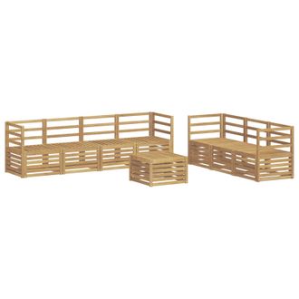 vidaXL Juegos De Sof&aacute;s Madera De Acacia S&oacute;lida Vidaxl