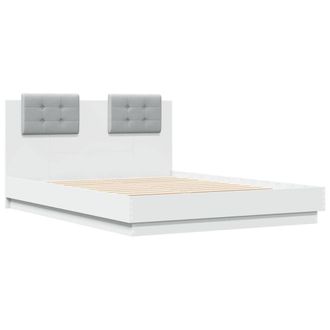 Berkfield Home Soft Bed Frame without Mattress White 120x190 cm Small Double