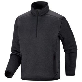 Arc'teryx Covert 1/2 Zip Fleecepullover f&uuml;r Herren | schwarz/grau