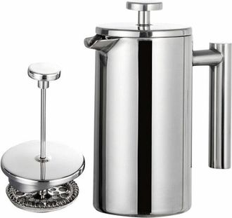 OEM Cafetera De &Eacute;mbolo De 350 Ml/800 Ml/1000 Ml, Cafetera De Acero Inoxidable Con Doble Pared Aislada, Modelo: 350 Ml