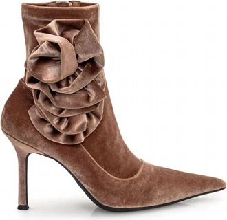 Jeffrey Campbell Womens Florette Sock Booties In Brown
