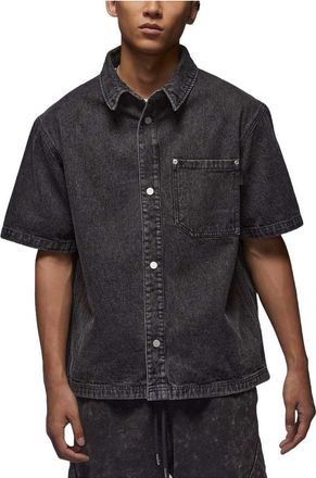 Nike Jordan Air Jordan Denim Shirt Asia Sizing Washed Black FZ2132-010