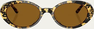 Oliver Peoples Acetate Oval Sunglasses