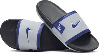 Nike Mens Offcourt (Los Angeles Dodgers) Offcourt Slides in Grey | FN3360-001