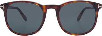 Tom Ford Ansel Blue Round Mens Sunglasses FT0858 54V 51